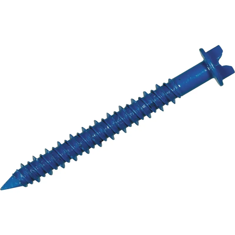 3/16 In. X 1-1/4 In. Slotted Hex Washer Tapper Concrete Screw