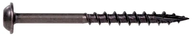 Hillman 8 X 2-1/2-in Black Round Washer-Head Interior/Exterior Wood Screws (50-Count)