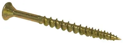 Procrafter Wood Screws, Yellow Zinc, 8 X 1-1/2-In., 100-Pk.
