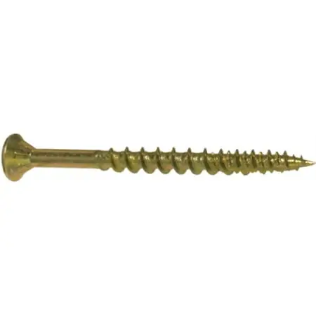 Part 42178 Square Drive Procraft Fastener 8 X 1 3/4 Yellow 100 Pieces