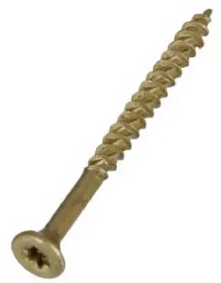 Fasteners 47839 No.9 X 2.5" Yellow Zinc All Purpose Wood Screw - 5 Lbs.