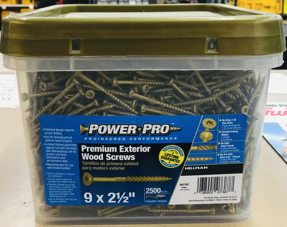 Primeguard Plus 9 X 2-1/2 In. Premium-coated Wood Deck Screws