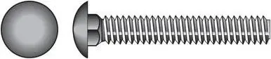 Hot-dipped Galvanized Carriage Screw 5/8" X 7" - 25 Count