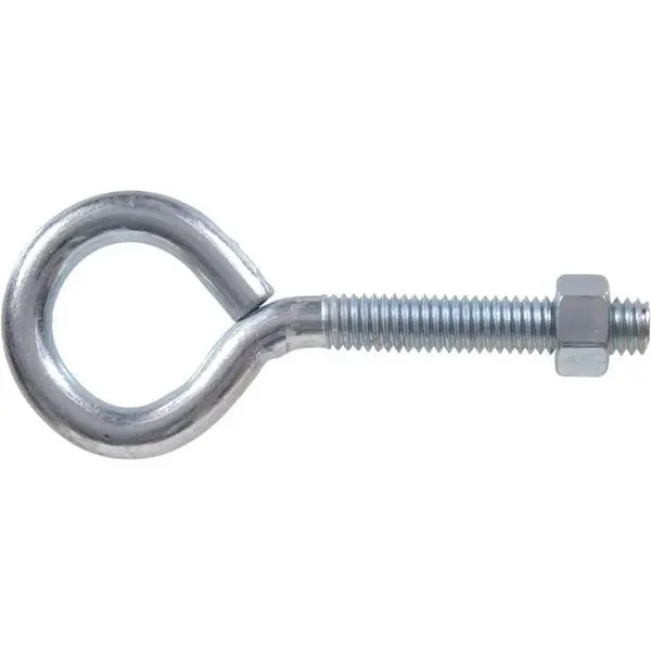 1/2" Zinc Plated Eye Bolt With Hex Nut - Durable And Versatile Fastening Solution