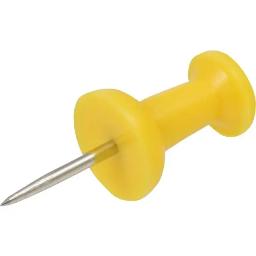 Push Pin, Assorted Colors, 25Pk Hillman Nails 532452 008236123753
