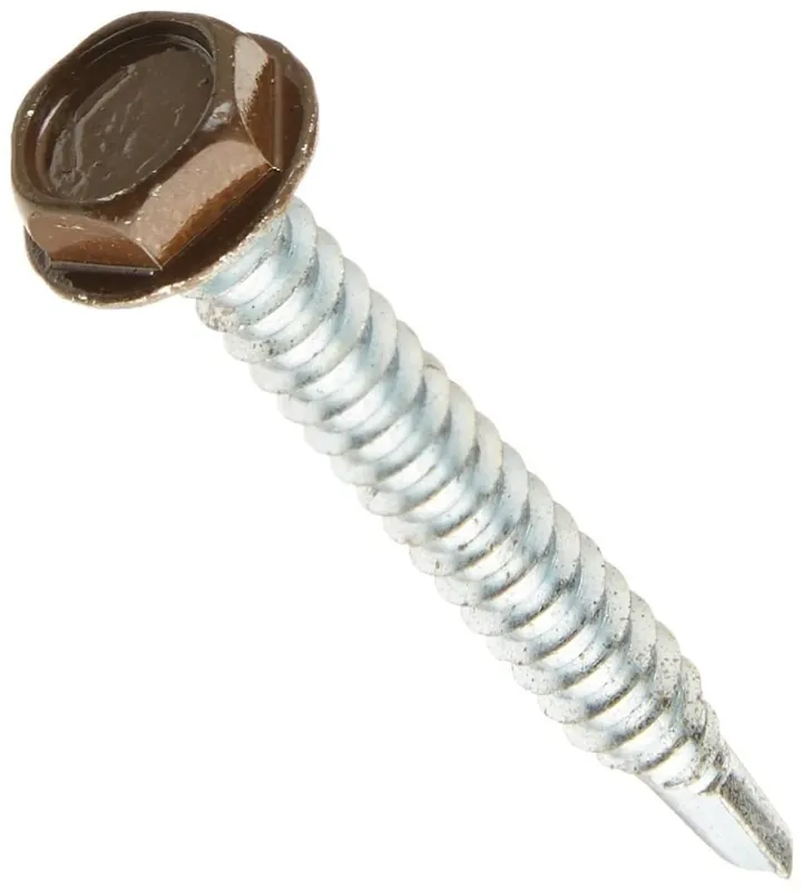 Brown Self-drilling Screws 10 X 1-1/2 Inches - Heavy Duty Fasteners
