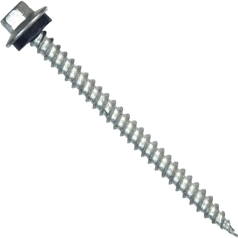 HILLMAN No. 10 Ga. X 2 In. L Hex Hex Head Screws W/Washers 1 Pk