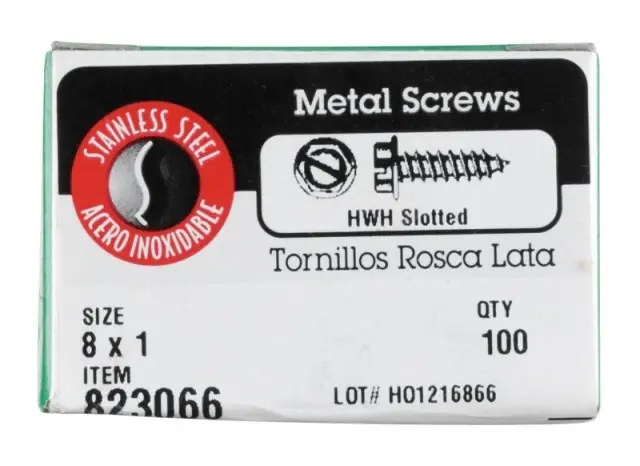 HILLMAN No. 8 Ga. X 1 In. L Slotted Hex Washer Head Sheet Metal Screws 100 Pk