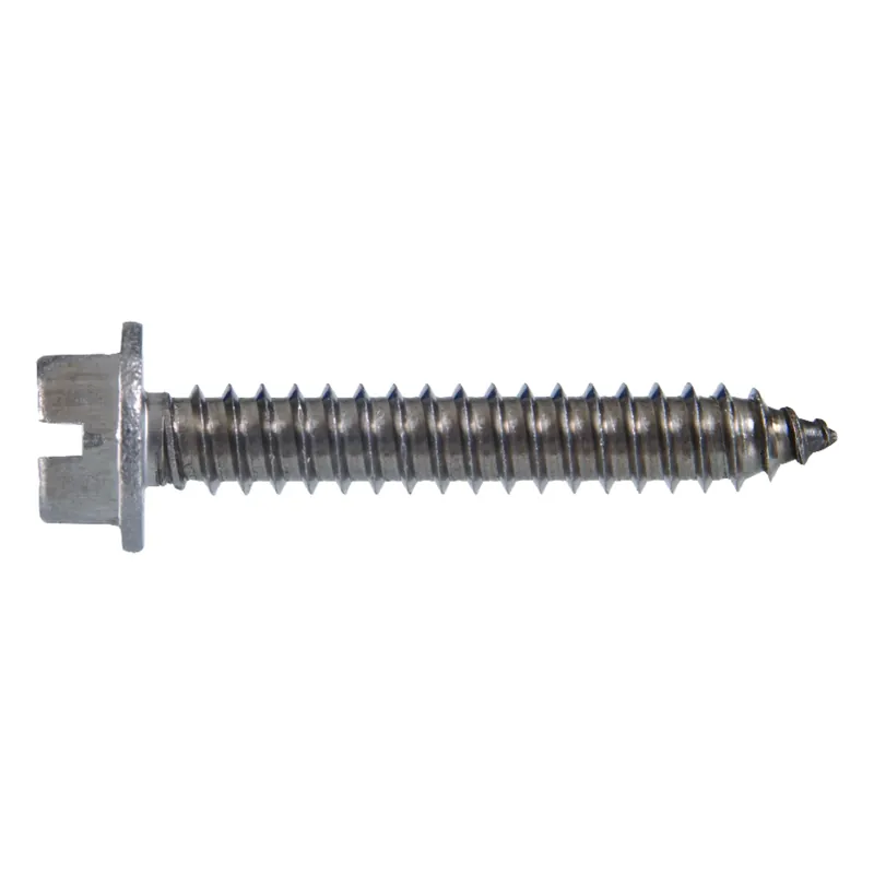 HILLMAN No. 12 Ga. X 1-1/2 In. L Slotted Hex Washer Head Sheet Metal Screws 100 Pk