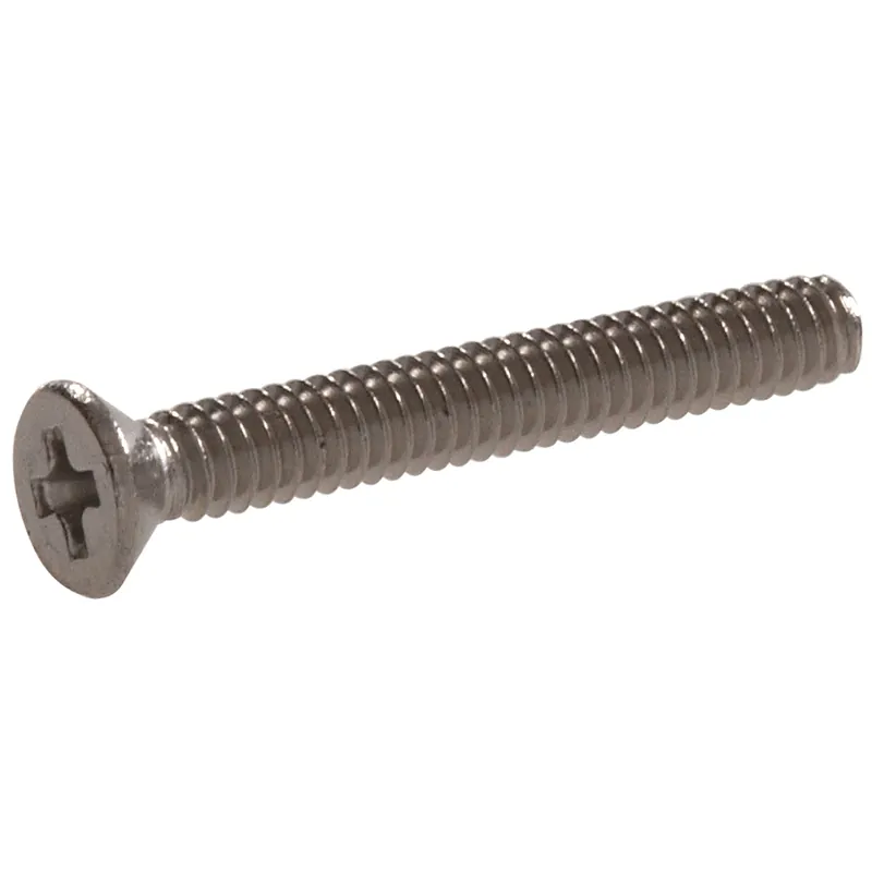 18-8 Stainless Steel Flat Head Phillips Machine Screw 6-32 X 3 Inches