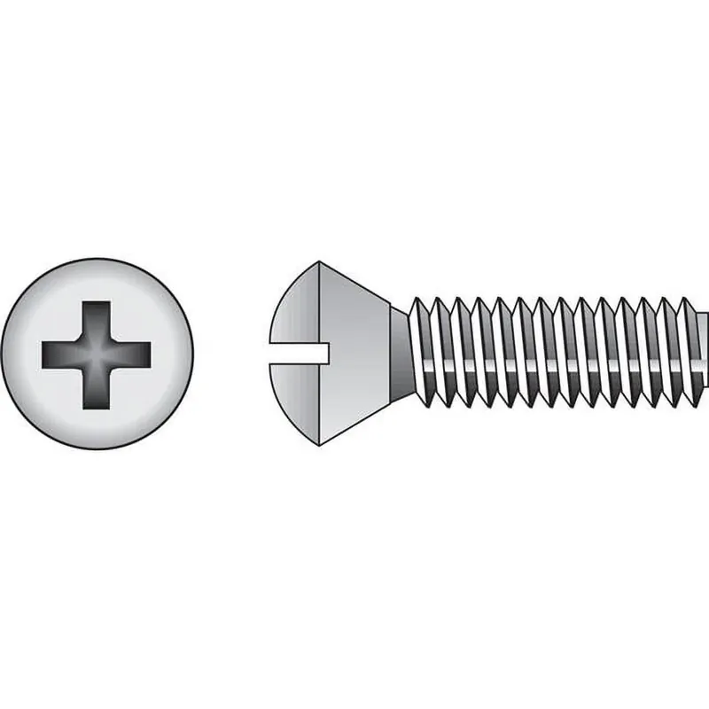 HILLMAN No. 10-24 Ga. X 2 In. L Phillips Oval Head Stainless Steel Machine Screws 100 Pk