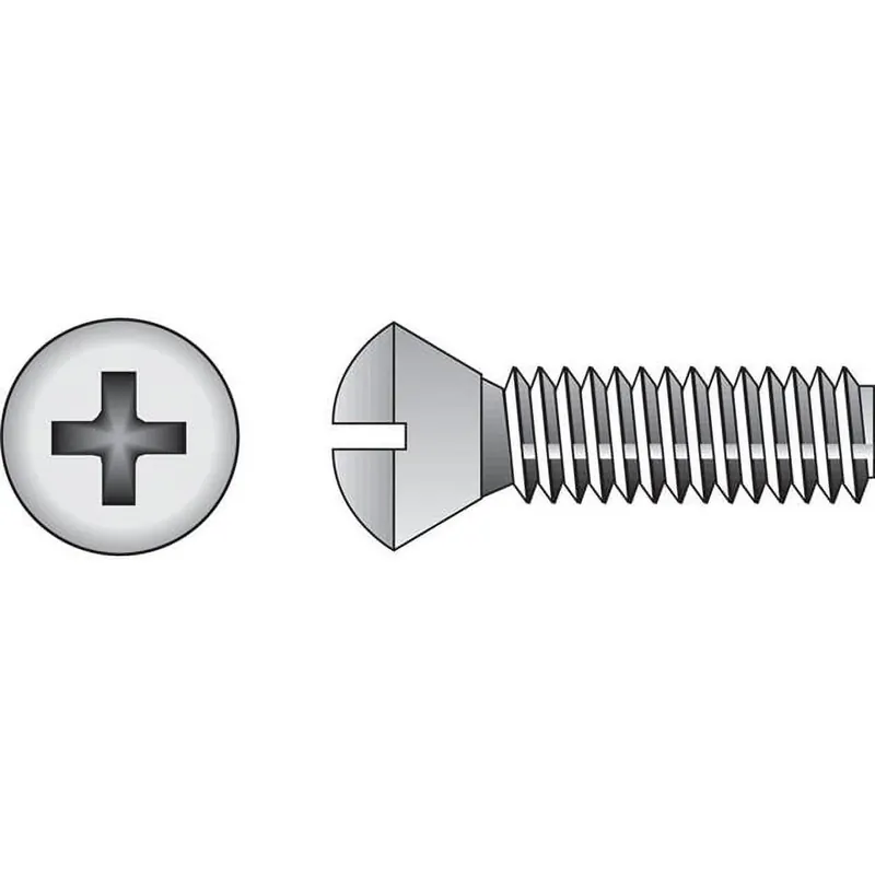 HILLMAN No. 1/4-20 In. X 1 In. L Phillips Oval Head Stainless Steel Machine Screws 100 Pk