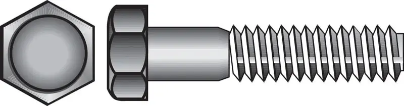1/2-13 In. Dia. X 6 In. L Stainless Steel Hex Head Cap Screw