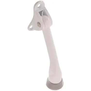 4-inch White Kickdown Door Stop - Hillman Model 851342