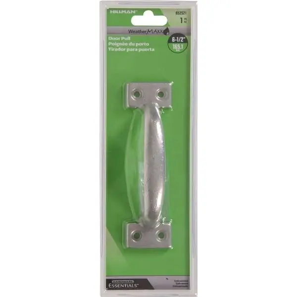 852521 6.5" Galvanized Cupboard Utility Pull For Cabinets And Drawers