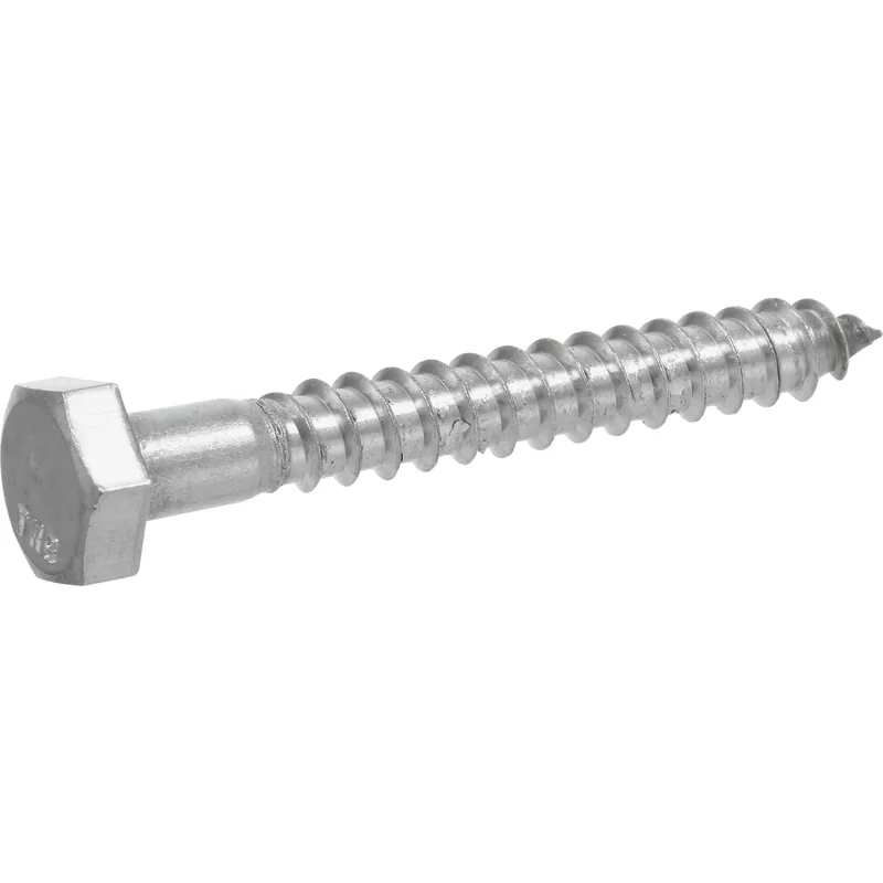 Hx Lag Screw 1/2" X 2-1/2" - Stainless Steel, 25 Count