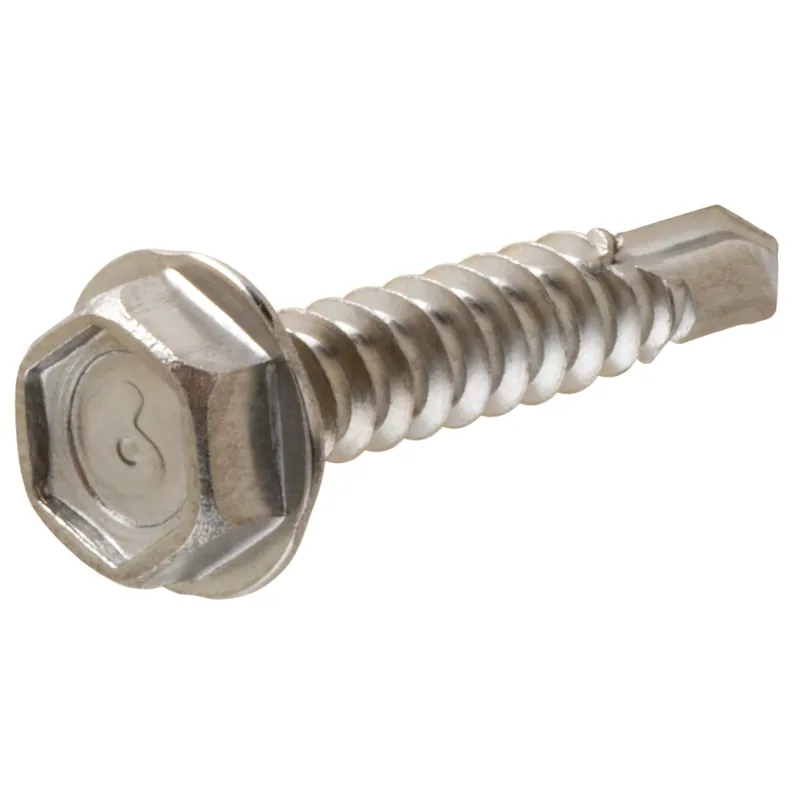 Stainless Steel Hex Washer Head Drill Screw 14 X 3/4 Inch - Model 822640