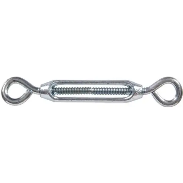 Eye & Eye Turnbuckle - Durable Steel Construction, Adjustable Tensioning, 6 Inches