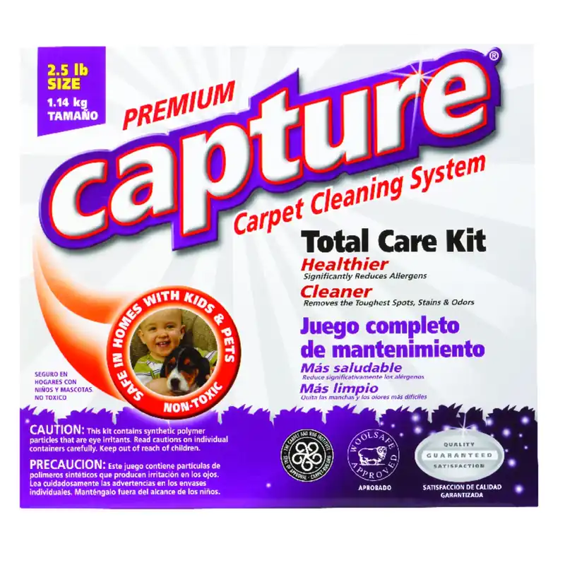 Capture Premium Lemon Scent Carpet Cleaner 2.5 Lb Powder - Professional Grade Cleaning