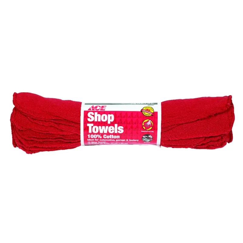 Ace Cotton Shop Towels 14 In. W X 12 In. L 12 Pk