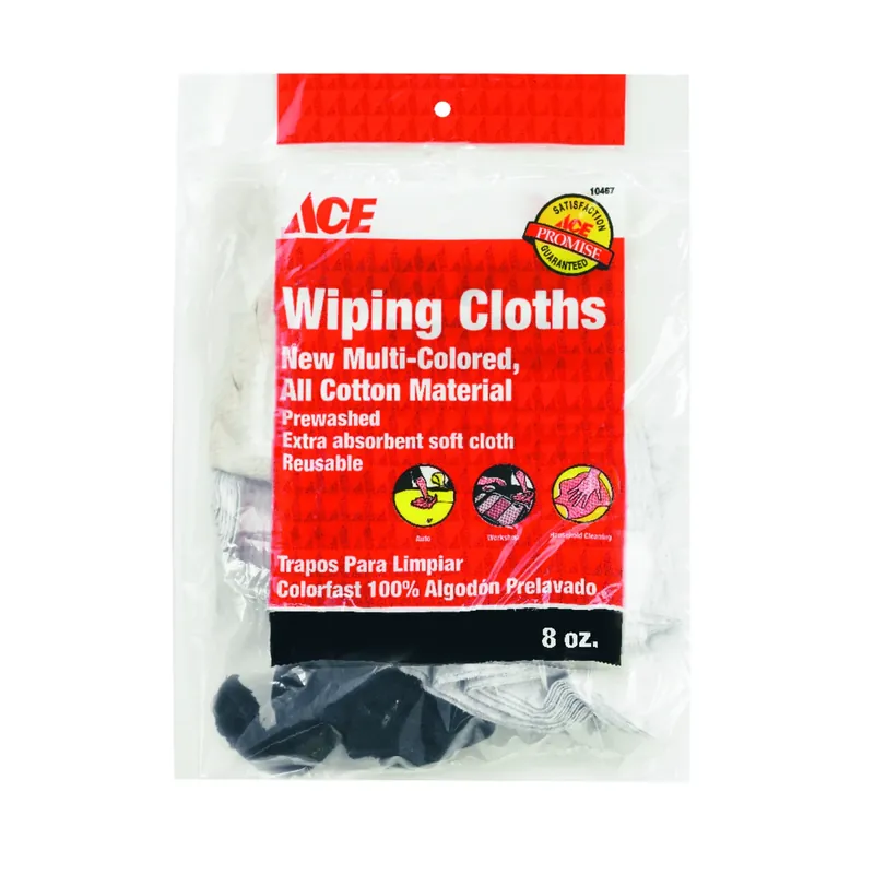 Ace Assorted Colors Cotton Cleaning Cloth 6