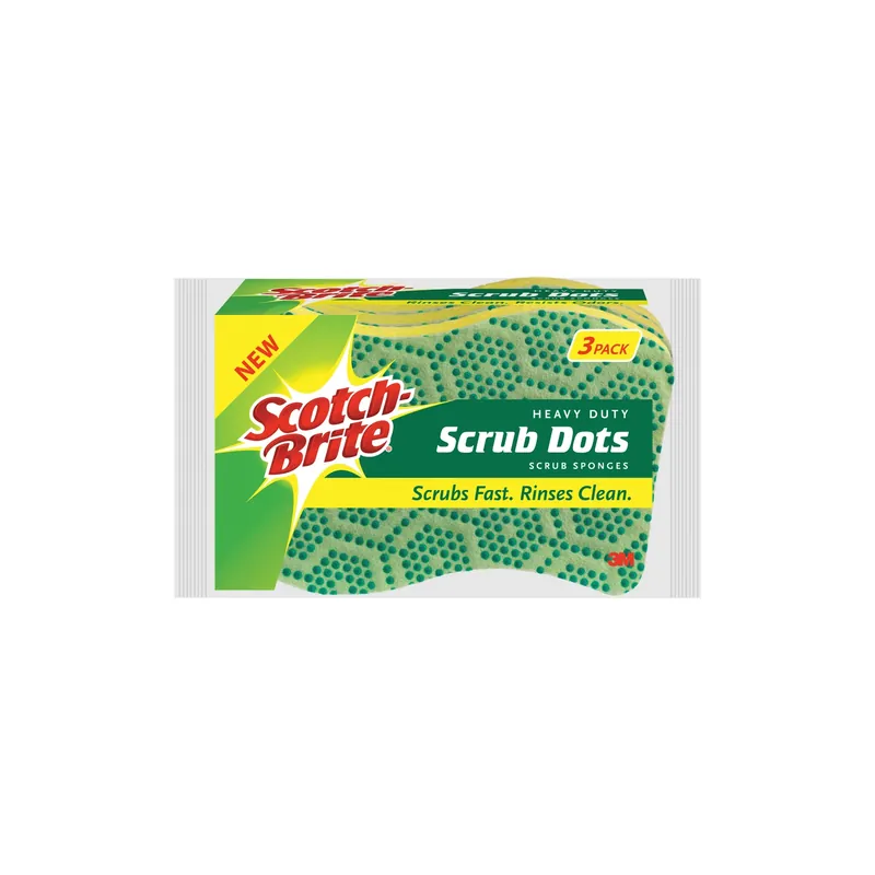 Scotch-Brite Heavy Duty Sponge For Pots And Pans 2.6 In. L 3 Pk