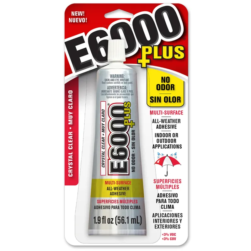 Plus Adhesive, Industrial Strength Adhesive, Clear, 1.9-oz.
