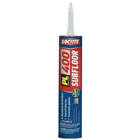 Henkel Pl 400 Voc Subfloor & Deck Adhesive 10 Ounce Cartridge, White