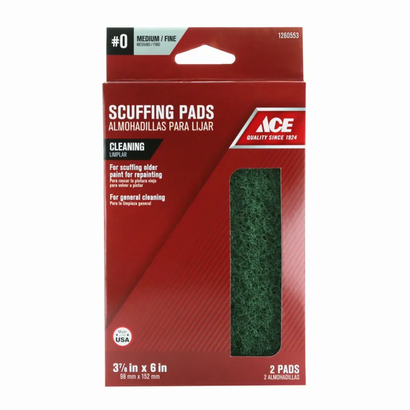 Ace 0 Grade Very Fine Cleaning And Scuffing Pad 2 Pk