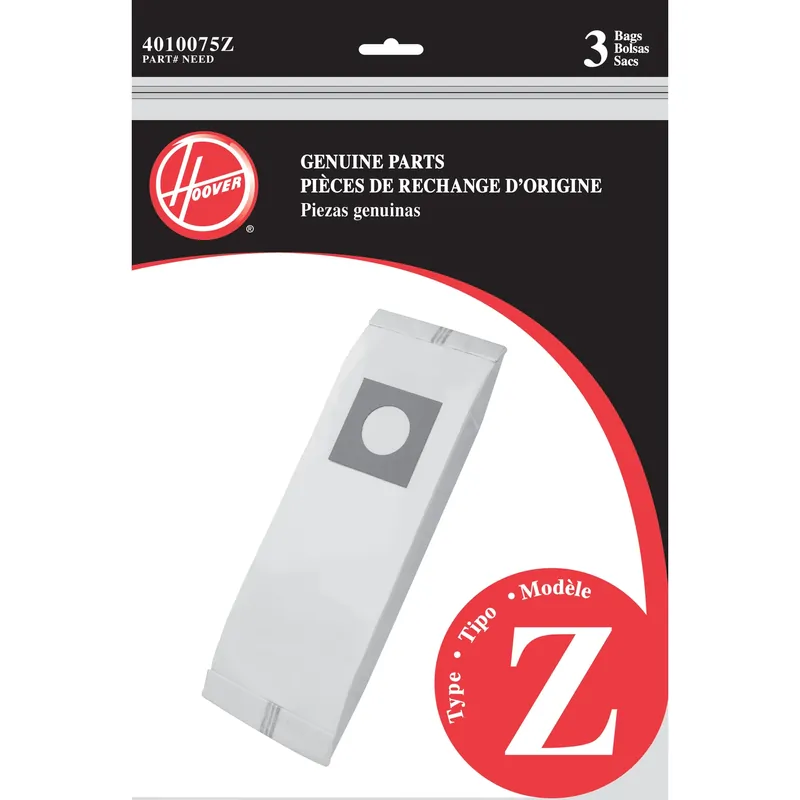 Hoover Vacuum Bag 3 Pk Type Z