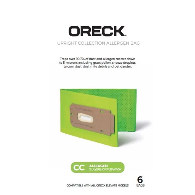 Oreck SaniSeal Vacuum Bag For Oreck Elevate Upright Vacuums With Docking System 6 Pk Select/CCPK8DW