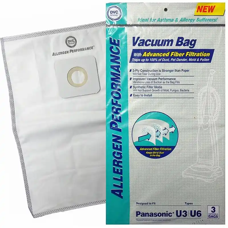 DVC Vacuum Bag For Eureka 3 Pk Panasonic U3/U6