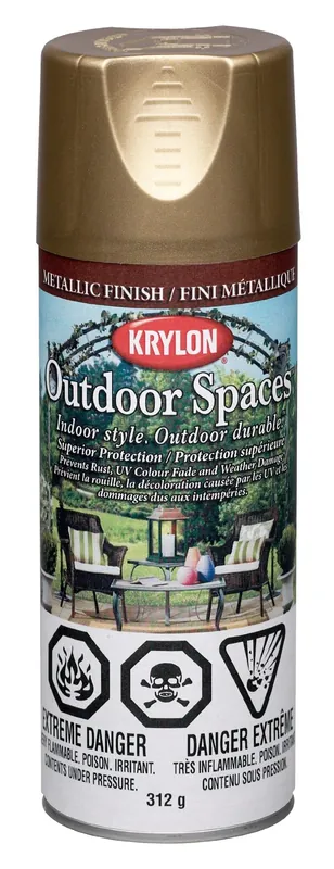 12 Ounce Metallic Gold Spray Paint For Home Decor And Craft Projects