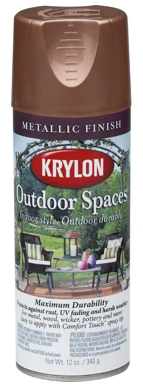 12 Ounce Metallic Copper Spray Paint For Outdoor Spaces