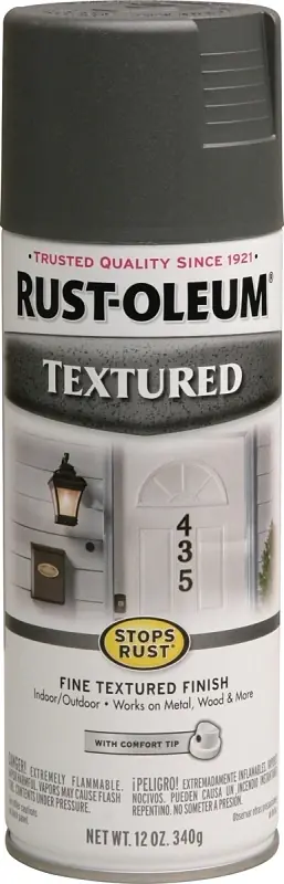 Rust-Oleum Stops Rust Dark Pewter Gray Spray Paint 12 Oz.