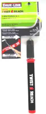 Mini Twist N Reach Paint Roller Cover & Frame, 4 In. To 6 In., 30 In. Extension