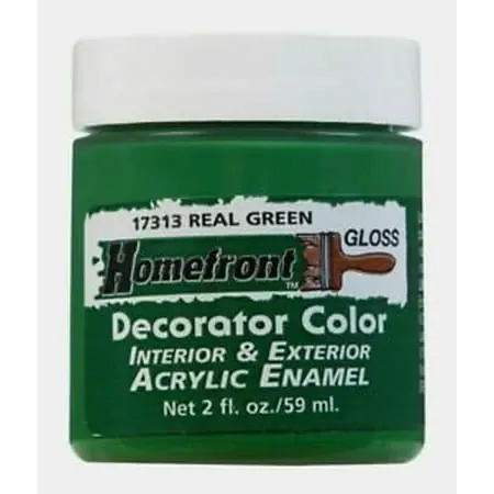 Gloss Real Green Interior Acrylic Hobby Paint 2 Ounce Tub 17313