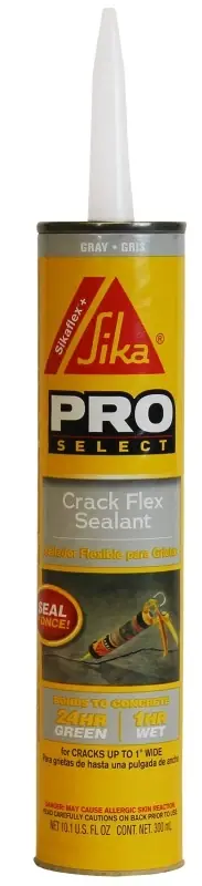 Sika Pro Select Gray Polyurethane Construction Caulk Sealant 10.1 Oz