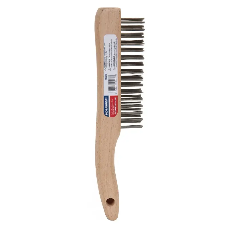 Warner 4 In. W X 10 In. L Stainless Steel Wire Brush