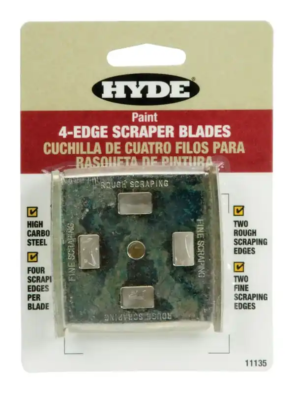 Hyde 2-1/2 In. W High Carbon Steel 4-Edge Scraper Blade
