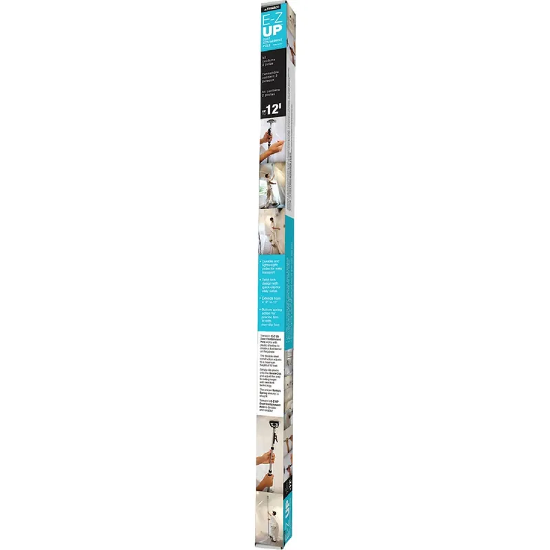 Trimaco E-Z Up 12 Ft. L Black/Silver Steel Dust Containment Pole