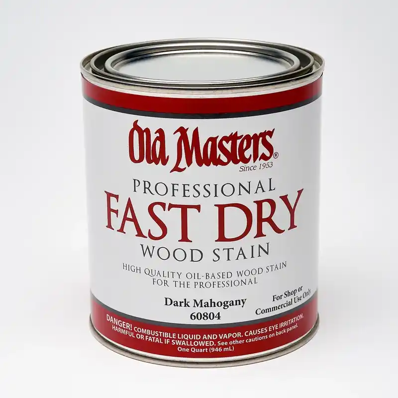 Fast Dry Stain, Oil-Based, Dark Mahogany, 1-Qt.