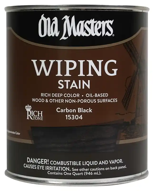 Wiping Stain, Oil-Based, Carbon Black, 1-Qt.