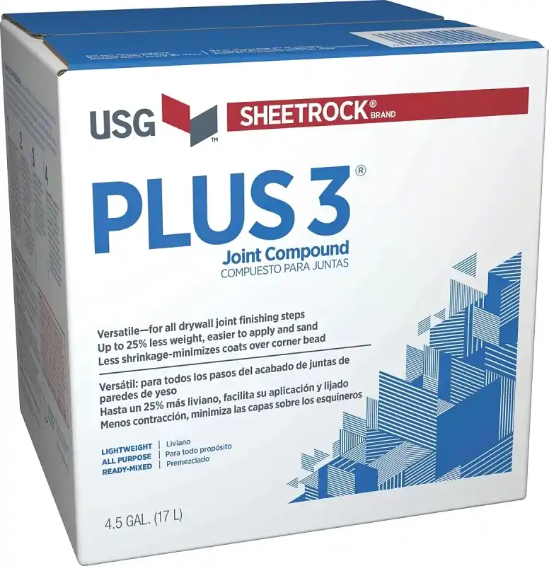 Plus 3 Lightweight Wallboard Joint Compound, Ready Mixed, 4.5-Gallon