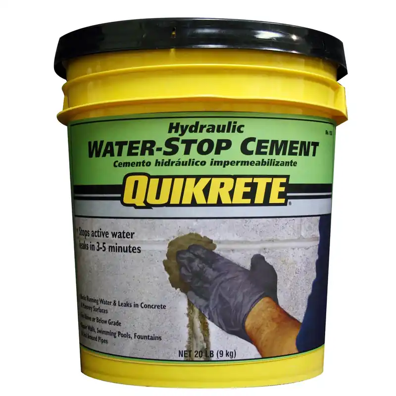 Hydraulic Water Stop Cement, 20-Lb. Pail
