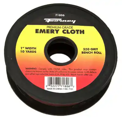 Forney 360 In. L X 1 In. W 320 Grit Emery Sandpaper 1 Pk