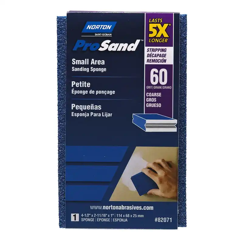 5X Small Area Sanding Sponge, 60 Grit (Coarse), 4-1/2 X 2-11/16 X 1-In.