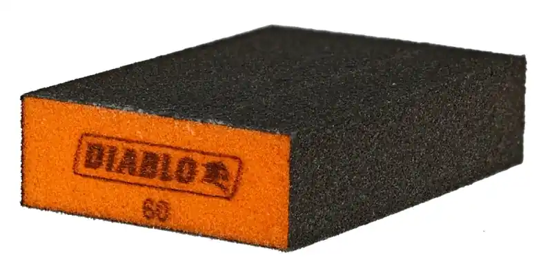 Diablo 4 In. L X 2-1/2 In. W X 1 In. 60 Grit Medium Flat Surface Sanding Sponge