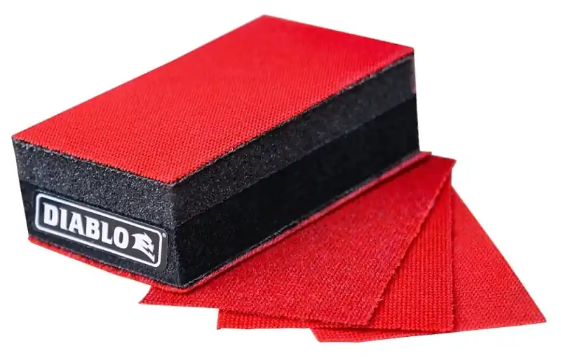 9 In. Reusable Sanding Block Kit With Assorted Sandnet Sheets