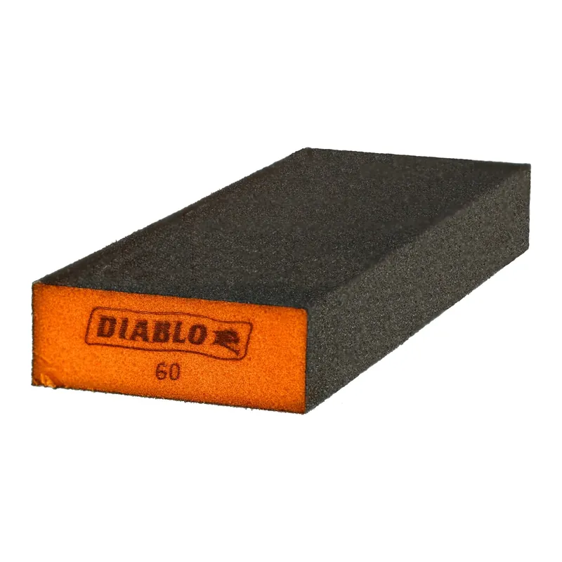Flat Edge Sanding Sponge Block, Medium Grit
